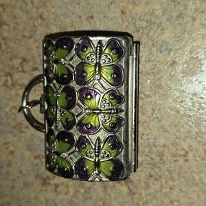 Judith Leiber For Neiman Marcus Butterfly Miniature Purse/Pillbox